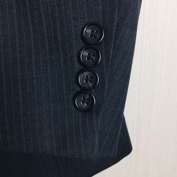 HART SCHAFFNER MARX Men's Dark Gray Sport Coat Blazer USA 100% Wool Size 48 Reg - Picture 3 of 11